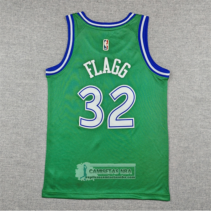 Camiseta Nino Dallas Mavericks Cooper Flagg NO 32 Classic 2025-26 Verde